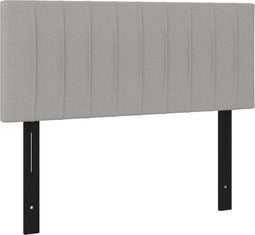 vidaXL - Hoofdbord - 100x5x78/88 - cm - stof - lichtgrijs