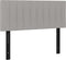 vidaXL - Hoofdbord - 100x5x78/88 - cm - stof - lichtgrijs
