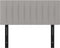 vidaXL - Hoofdbord - 100x5x78/88 - cm - stof - lichtgrijs