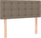 vidaXL - Hoofdbord - 100x5x78/88 - cm - stof - taupe