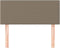vidaXL - Hoofdbord - 100x5x78/88 - cm - stof - taupe