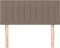 vidaXL - Hoofdbord - 100x5x78/88 - cm - stof - taupe