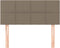 vidaXL - Hoofdbord - 100x5x78/88 - cm - stof - taupe