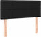 vidaXL - Hoofdbord - 100x5x78/88 - cm - stof - zwart