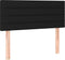 vidaXL - Hoofdbord - 100x5x78/88 - cm - stof - zwart