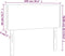vidaXL - Hoofdbord - 100x5x78/88 - cm - stof - zwart