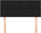 vidaXL - Hoofdbord - 100x5x78/88 - cm - stof - zwart