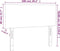 vidaXL - Hoofdbord - 100x5x78/88 - cm - stof - zwart