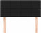 vidaXL - Hoofdbord - 100x5x78/88 - cm - stof - zwart