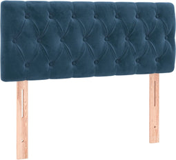 vidaXL - Hoofdbord - 100x7x78/88 - cm - fluweel - donkerblauw