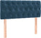 vidaXL - Hoofdbord - 100x7x78/88 - cm - fluweel - donkerblauw