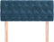 vidaXL - Hoofdbord - 100x7x78/88 - cm - fluweel - donkerblauw