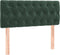 vidaXL - Hoofdbord - 100x7x78/88 - cm - fluweel - donkergroen
