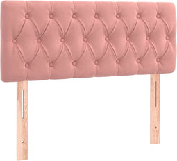 vidaXL - Hoofdbord - 100x7x78/88 - cm - fluweel - roze