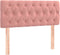vidaXL - Hoofdbord - 100x7x78/88 - cm - fluweel - roze