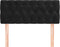 vidaXL - Hoofdbord - 100x7x78/88 - cm - fluweel - zwart
