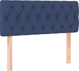 vidaXL - Hoofdbord - 100x7x78/88 - cm - stof - blauw