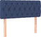 vidaXL - Hoofdbord - 100x7x78/88 - cm - stof - blauw