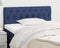 vidaXL - Hoofdbord - 100x7x78/88 - cm - stof - blauw