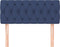 vidaXL - Hoofdbord - 100x7x78/88 - cm - stof - blauw