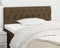 vidaXL - Hoofdbord - 100x7x78/88 - cm - stof - donkerbruin