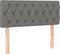 vidaXL - Hoofdbord - 100x7x78/88 - cm - stof - donkergrijs