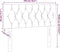 vidaXL - Hoofdbord - 100x7x78/88 - cm - stof - donkergrijs