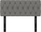 vidaXL - Hoofdbord - 100x7x78/88 - cm - stof - donkergrijs