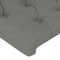 vidaXL - Hoofdbord - 100x7x78/88 - cm - stof - donkergrijs