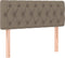 vidaXL - Hoofdbord - 100x7x78/88 - cm - stof - taupe