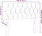 vidaXL - Hoofdbord - 100x7x78/88 - cm - stof - taupe