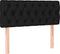 vidaXL - Hoofdbord - 100x7x78/88 - cm - stof - zwart