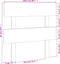 vidaXL - Hoofdbord - 103,5x3x81 - cm - massief - grenenhout - honingbruin