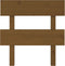 vidaXL - Hoofdbord - 103,5x3x81 - cm - massief - grenenhout - honingbruin