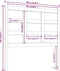 vidaXL - Hoofdbord - 105,5x4x100 - cm - massief - grenenhout - grijs