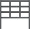 vidaXL - Hoofdbord - 105,5x4x100 - cm - massief - grenenhout - grijs