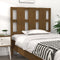 vidaXL - Hoofdbord - 105,5x4x100 - cm - massief - grenenhout - honingbruin