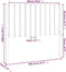 vidaXL - Hoofdbord - 105,5x4x100 - cm - massief - grenenhout