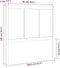 vidaXL - Hoofdbord - 105,5x4x100 - cm - massief - grenenhout