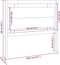 vidaXL - Hoofdbord - 105,5x4x100 - cm - massief - grenenhout