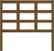 vidaXL - Hoofdbord - 105,5x4x100 - cm - massief - grenenhout - honingbruin