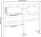 vidaXL - Hoofdbord - 105,5x4x100 - cm - massief - grenenhout - honingbruin