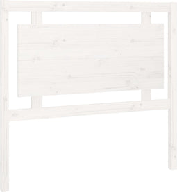 vidaXL - Hoofdbord - 105,5x4x100 - cm - massief - grenenhout - wit