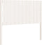vidaXL - Hoofdbord - 105,5x4x100 - cm - massief - grenenhout - wit