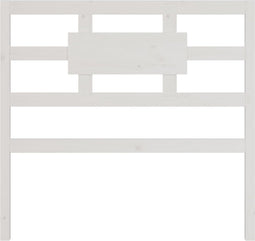 vidaXL - Hoofdbord - 105,5x4x100 - cm - massief - grenenhout - wit
