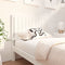 vidaXL - Hoofdbord - 105,5x4x100 - cm - massief - grenenhout - wit