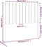 vidaXL - Hoofdbord - 105,5x4x100 - cm - massief - grenenhout - wit