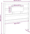 vidaXL - Hoofdbord - 105,5x4x100 - cm - massief - grenenhout - wit