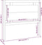 vidaXL - Hoofdbord - 105,5x4x100 - cm - massief - grenenhout - wit