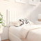 vidaXL - Hoofdbord - 105,5x4x100 - cm - massief - grenenhout - wit